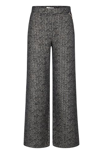 Raffaello Rossi Pants Palina Long Bouclé Foiled, color: black, on sale