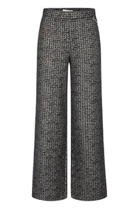 Thumbnail for Raffaello Rossi Pants Palina Long Bouclé Foiled, color: black, on sale