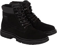 Thumbnail for Calvin Klein Men's Eva Mid Laceup Boot Suede Ym0ym00802 Mid-Calf Boots Casual, Black Black Stormfront, 45 EU on Sale