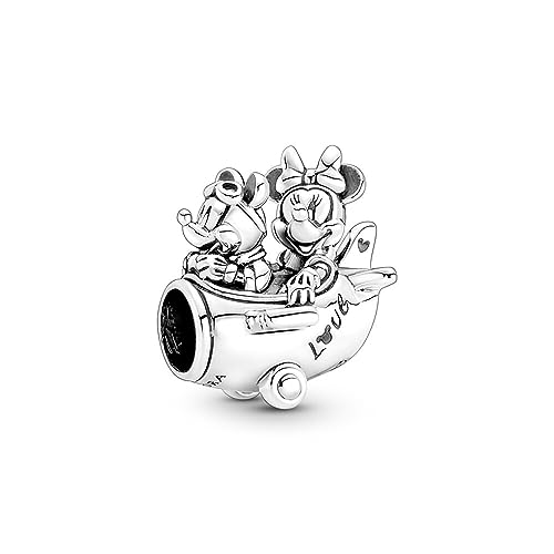 PANDORA DISNEY Charm Mickey & Minnie im Flugzeug silber 790108C00 im Sale