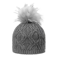 Thumbnail for GIESSWEIN Beanie Auerspitz - Women's Merino Hat with Faux Fur Pompom, Warm Lined Winter Hat for Women, Knitted Hat on Sale