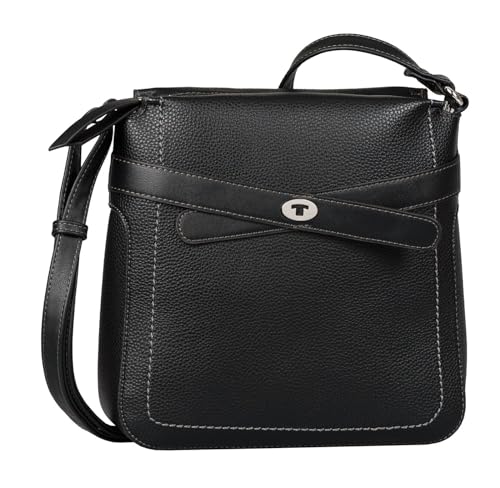 TOM TAILOR Lilly Damen Umhängetasche Crossbody Bag Mittelgroß Schwarz im Sale