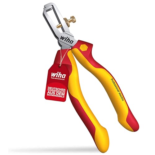 Wiha Abisolierzange Professional electric 160 mm I Zange für Elektriker I Litzen bis ø 5 mm/ 10 mm² I mit Öffnungsfeder I Mehrkomponentengriff (27437) im Sale