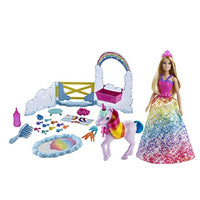 Thumbnail for Barbie GTG01 - Dreamtopia Königlich mit Einhorn Spielset Puppe, Haustier-Einhorn und Farbwechsel-Töpfchen, ab 3 Jahren im Sale