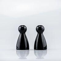 Thumbnail for Sompex 6090 Black Peppy & Sally 8cm salt shaker pepper shaker set of 2 porcelain spice shakers on sale