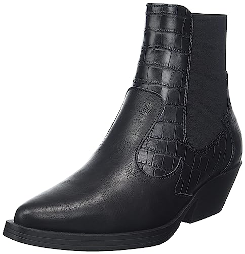 ONLY Women's ONLBRONCO-2 Short PU Cowboy Boot NOOS Ankle Boots, Black, 37 EU on sale
