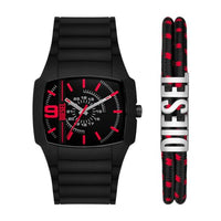 Thumbnail for Diesel Herrenuhr Cliffhanger 2.0 quarz/3 Zeiger Uhrwerk 45mm Gehäusegröße mit einem silikonarmband DZ2191set im Sale