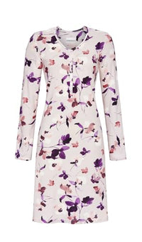 Thumbnail for Ringella nightdress with button placket color light lavender, on sale