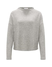 Thumbnail for OPUS Damen Langarmshirt | Strukturierte Shirt SICOZY Regular aus weichem Viskose Mix Hazy Fog Melange, 44 im Sale