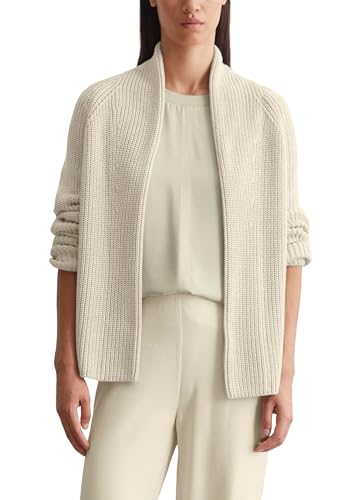 Marc OߴPolo women's cardigan made of organic cotton with shawl collar, cream (Sandy Melange), on sale