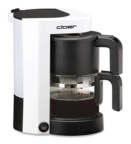 Cloer 5990 Filterkaffeemaschine mit Warmhaltefunktion, 800 W, 5 Tassen, Filtergröße 1x2, Schwarz im Sale