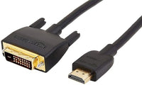 Thumbnail for Amazon Basics HDMI A to DVI Adapter Cable, 1.8 m, Not for connection to SCART or VGA ports, Black