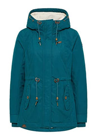 Thumbnail for Ragwear MONADIS Damen Frauen Parka,Mantel,Übergangsmantel mit Kapuze,Herbstmantel,wasserabweisend,Grün, im Sale