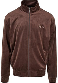Thumbnail for Karl Kani Herren KM224-039-1 KK Chest Signature Velvet Jacket Brown Brown im Sale