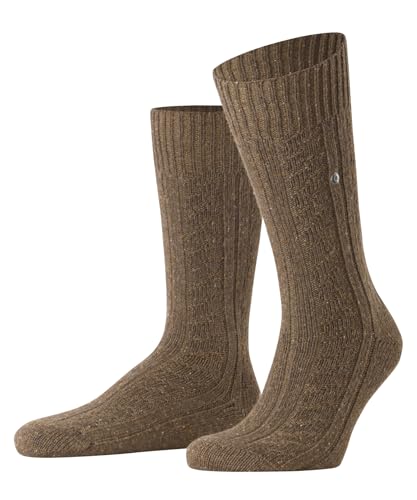 Burlington Men's Socks Tweed Origin Boot So Wool Patterned 1 Pair, Blue Marine 6120, 40-46 on Sale