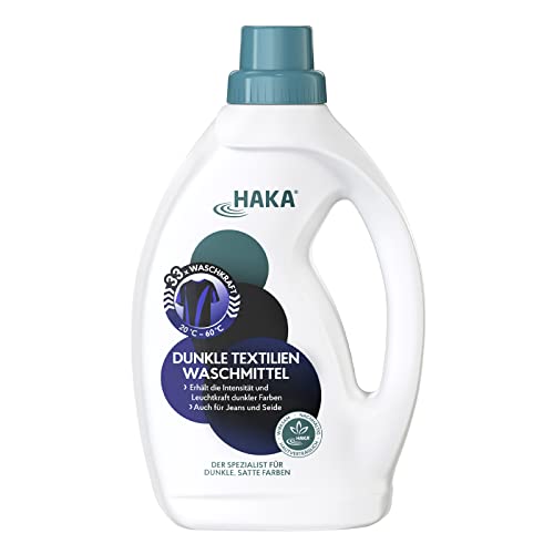 HAKA Dark Fabrics Detergent I 3 Liter Canister I Maintains the intensity and luminosity of dark colors I Also for jeans and silk I With anti-pilling effect to prevent annoying pilling on sale