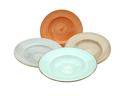 Creatable 17729, Vintage Nature series, tableware set 27 cm, 4-piece pasta plate, porcelain, multicolored, 32.5 x 32.5 x 8.5 cm, 4 units on sale