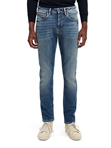 Scotch & Soda Herren Seasonal Essentials Skim super Slim Jeans, Everywhere Blue 4920, 32/32 im Sale