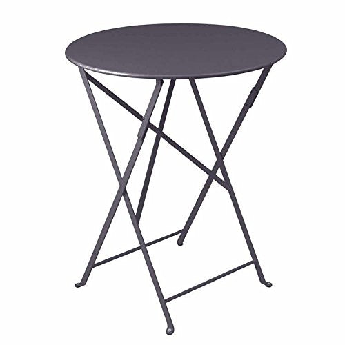 Fermob Bistro Klapptisch, aus pulverbeschichtetem Stahl, in der Farbe Pflaume, Maße: 74 x 60 cm, 024544 im Sale