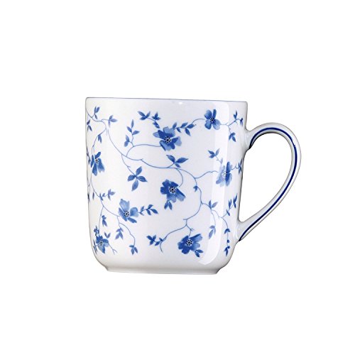 Arzberg Form 1382 Blue Blossom Mug with Handle, Porcelain, White/Blue, 1 Piece (Pack of 1) on Sale