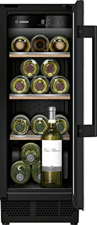 Thumbnail for Bosch KUW20VHF0 Series 6 wine cooler, 82 x 30 cm, 21 bottles, temperature: 5-20 °C, one temperature zone, 58 L, LED lighting for even illumination, switchable display light on sale