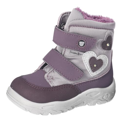 RICOSTA Mädchen Winterstiefel Maddi, Kinder Lauflernschuhe, Weite: Mittel, lose Einlage, Sympatex, Blinklicht, dolcetto/Purple (340), 23 EU im Sale