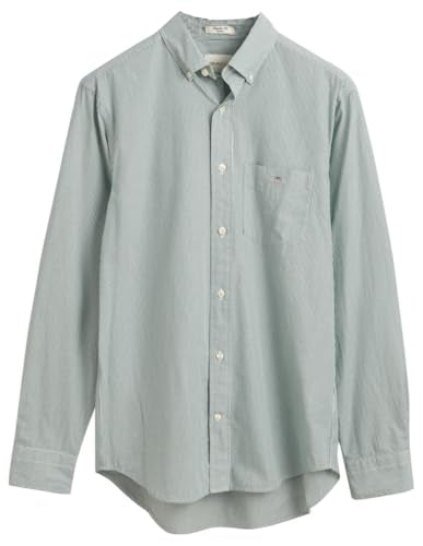 GANT Herren Reg Poplin Banker Shirt Hemd, College Blue, 5 im Sale