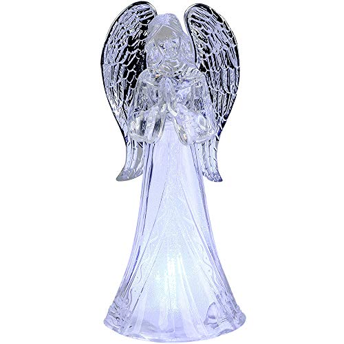 formano Deko Engel aus Acryl mit LED-Licht, 10x22cm, 1 Stück (Sortiert), weiß, kristallklar im Sale