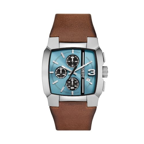 Diesel Men's Analog Quartz Watch with Leather Strap DZ4675 on Sale