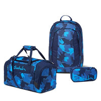 Thumbnail for satch Air school backpack set (3 pieces) including pencil case and sports bag (Purple Laser) on sale