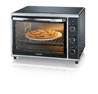 Thumbnail for SEVERIN convection oven and toaster oven, mini oven with grill rack, baking tray, rotisserie and pizza stone, versatile convection oven with capacity, 1,800 W, black, TO 2058 on sale