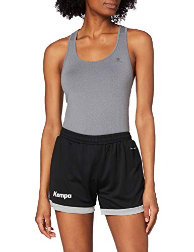 Kempa Damen Core 2.0 Damen Shorts, Schwarz (Black/Dark Grey Melange), EU im Sale