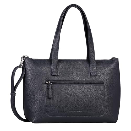 TOM TAILOR Elis Damen Shopper Umhängetasche Reißverschluss Mittelgroß Weiß im Sale