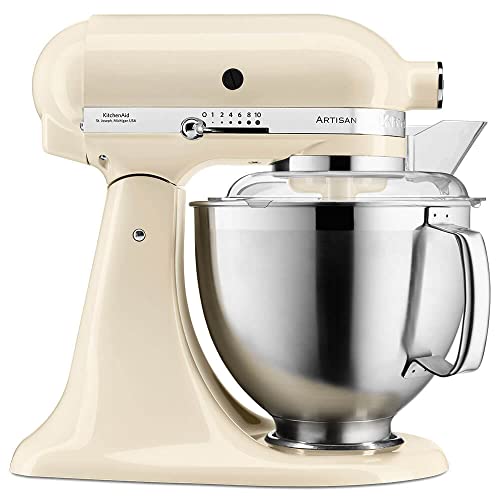 KitchenAid Küchenmaschine I Artisan I Kippbarem Food Processor I Teigknetmaschine mit 2 Schüsseln und 3 Zubehör aus Edelstahl | 4.8 | Empire Rot im Sale