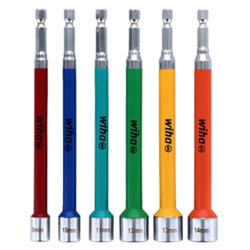 Wiha 6 Stück farbcodierte magnetische Muttern-Setter metrisches Set – 70487 im Sale