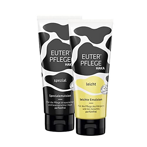 Udder Care Set I Udder Care special 200ml + Udder Care light 200ml I Moisturizing cream for stressed skin I Gentle care cream for dry hands and stressed skin I Without perfume on sale