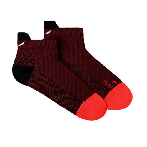 Salewa Damen Mountain Trainer Merino Low Cut Women Socks, Syrah, 39-41 EU im Sale
