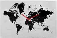 Thumbnail for Wall clock with world time motif - (8120)