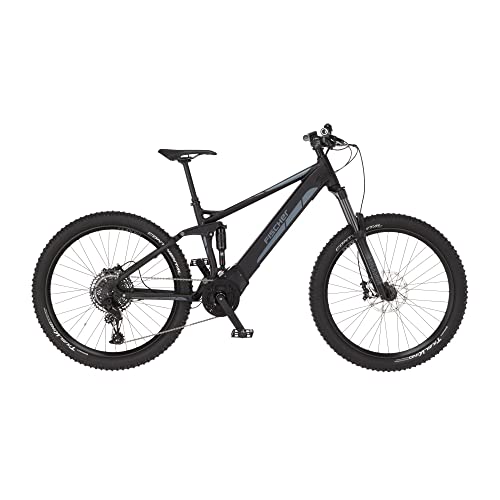 Fischer E-Mountainbike, MONTIS 6.0i Fully E-Bike MTB für Damen und Herren, RH cm, Mittelmotor 90 Nm, V Akku im Rahmen, Schwarz matt, 27,5 Zoll im Sale