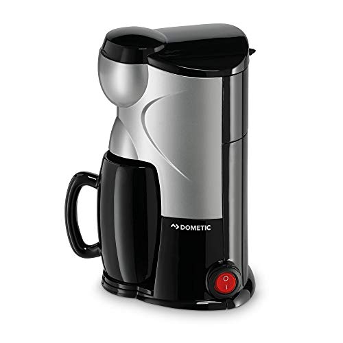 DOMETIC PerfectCoffee MC 01, travel coffee maker, 12 V, 170 W, for car, truck or boat, black/silver, Noir Et Acier on sale