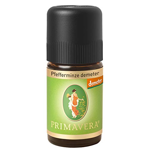 PRIMAVERA Ätherisches Öl Pfefferminze demeter 5 ml - Aromaöl, Duftöl, Aromatherapie - erfrischend, kühlend - vegan im Sale