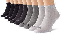 Thumbnail for Head Unisex Sneaker Socks, Black/Grey, 39/42 (9-pack) on sale