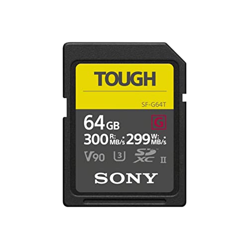 Sony SF-G64T SD-Speicherkarte (64 GB, UHS-II, SD Tough, G Serie) im Sale