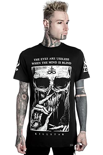 Killstar Blind Mind T-Shirt [B], Color: Black - Material: 100% Cotton, on Sale