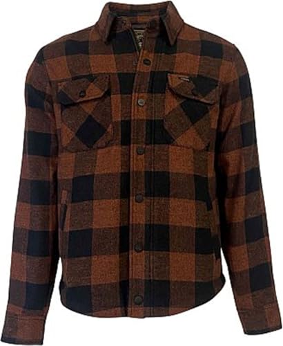 Rokker Jacke Denver Rider Shirt Motorradjacke Motorradhemd Motorradshirt Rusty Brown, im Sale