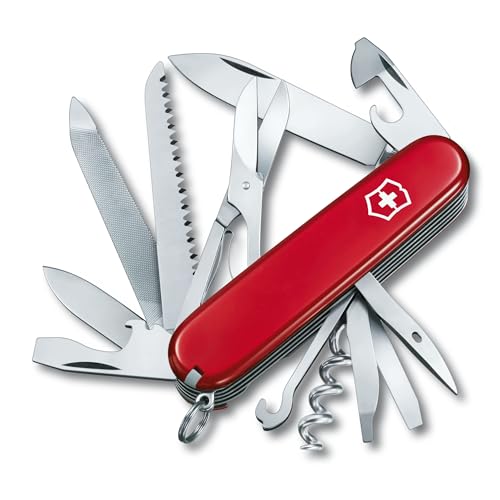 Victorinox Schweizer Taschenmesser, Ranger, Swiss Army Knife, Multitool, Klappmesser, 21 Funktionen, Klinge, Korkenzieher, Dosenöffner im Sale