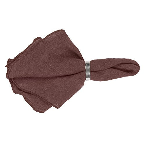 Broste Copenhagen Servietten, Aubergine, 45 x 45 cm im Sale