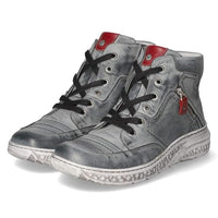 Thumbnail for Krisbut Damen Schnürstiefeletten Grau Glattleder, im Sale
