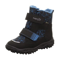 Thumbnail for Superfit Boys' HUSKY Boot, Modern, Black/Blue 0010, Size 34 on Sale