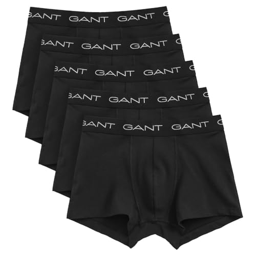 GANT Herren Trunk 5-Pack Unterwäsche, Black, Standard (5er Pack) im Sale